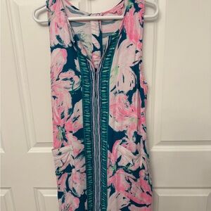 Lilly Pulitzer Floral Sleeveless Dress - Pink and Blue